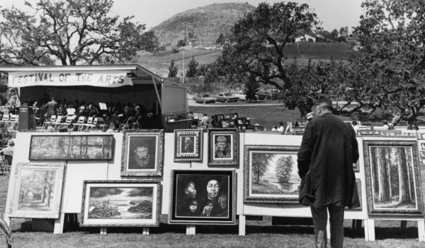 historic photo of an early festival of the arts at conejo community center