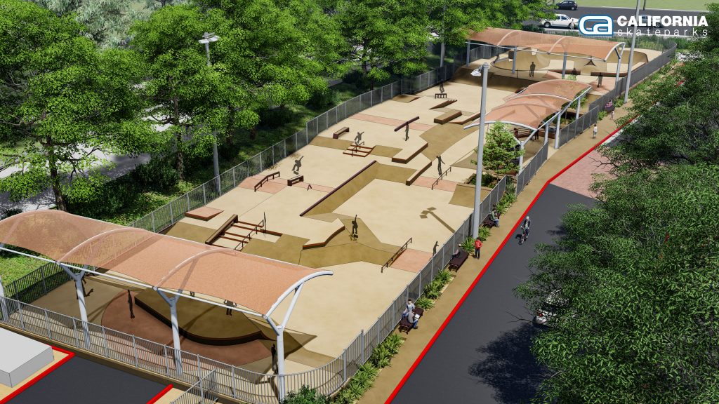 Renovation concept for the new Borchard Community Park Skatepark