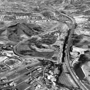 If you're confused, Village Lane would later become Hillcrest, between Moorpark and Lynn.  This 1968 view shows Lynn Ranch, the 101 freeway, the Janss Ranch, and the early stages of construction of the Shadow Lake / Racquet Club development.  Units along Woodlawn have been built, McCloud and Tuolumne have been paved.  LHP00084.  Photo by Spence Air Photos.  Were happy to share this digital image on Flickr. Please note that certain restrictions on high quality reproductions of the original physical version may apply. For information regarding obtaining a reproduction of this image, please contact the Special Collections Librarian at specoll@tolibrary.org