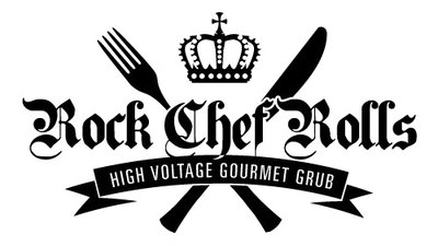 rock chef rolls food truck logo