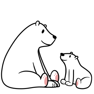 polar bear illustration