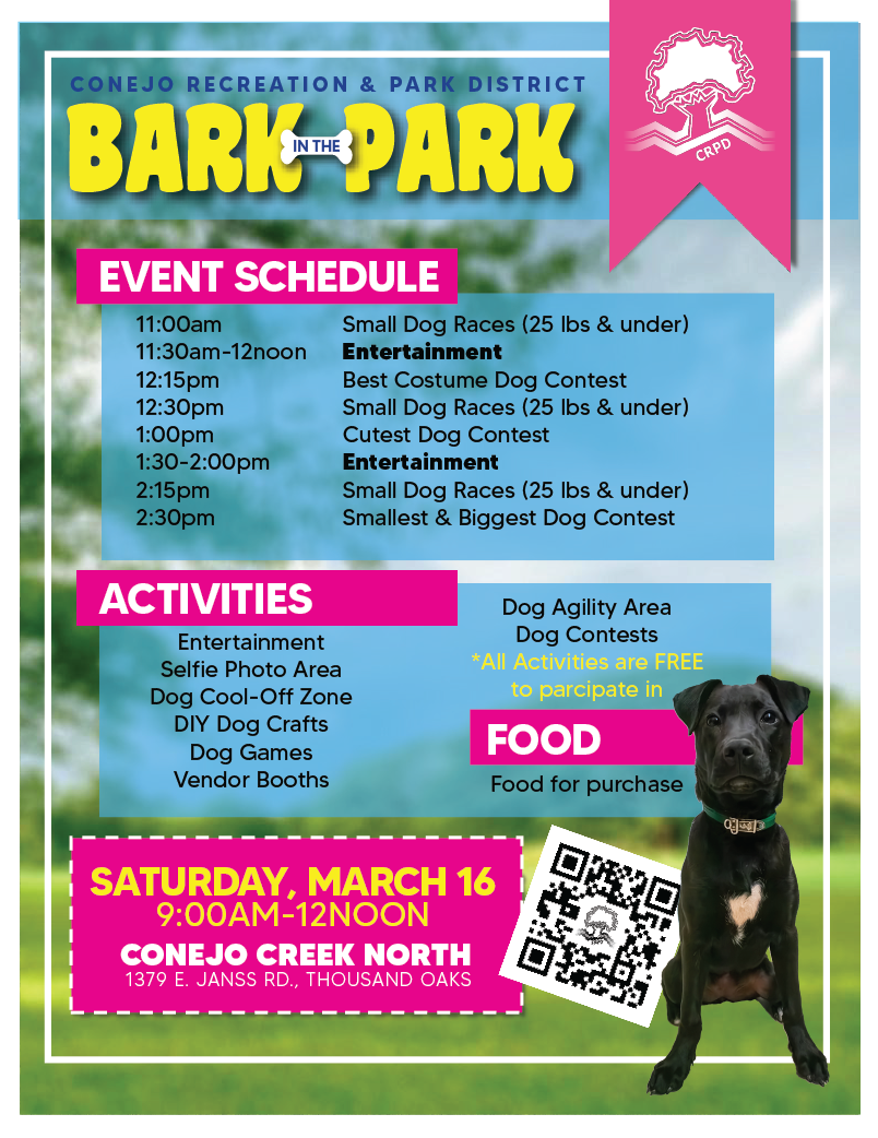 Bark in the Park Conejo Recreation and Park District